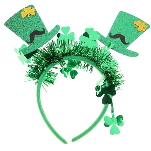 Supvox Patrick's Day Haarreif mit Kleinem Hut Leicht und Bequem für Kostümpartys Festivals und Fotoshootings für Frauen Haaraccessoires von Supvox