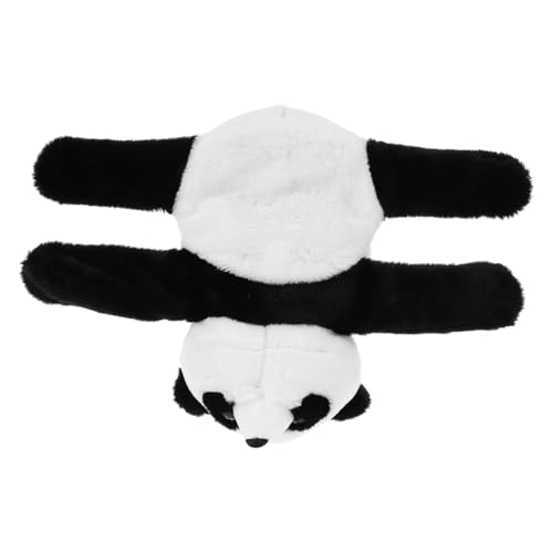 Supvox Plüsch Panda Slap Armband Kuscheliges Tiermotiv Weiches Langlebiges Snap Wristband für Partys Geburtstage und Alltag Bequemes Leichtes Stoffarmband von Supvox