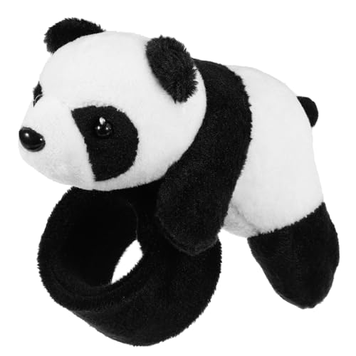 Supvox Plüsch Schnapparmband Weißer Tiger Dschungel Tiermuster Armband Kindergeburtstag Mitgebsel Kuscheliges Stofftier Armband Leichtes Party Accessoire für Mädchen und Jungen von Supvox