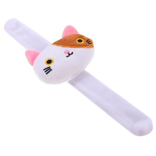 Supvox Plüsch Tiermotiv Slap Armband Weiches Katzenkopf Handgelenkband für Tier Themenpartys Geburtstagsfeiern und Sicher für Kinderhaut von Supvox