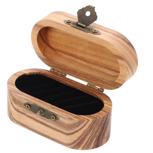 Supvox Praktische Gitarren Plektrum aufbewahrungsbox aus Holz Handgefertigter Organizer für Oval Geformte Plektren Langlebiger Glatter Gitarren Pick Container für Musiker und von Supvox