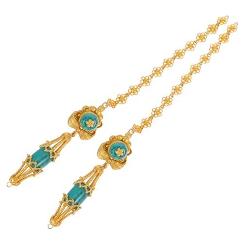 Supvox Retro Blumen Tassel Design mit Filigraner Metallarbeit für Partys und Hochzeiten Künstlerischer Sommer Schmuck von Supvox