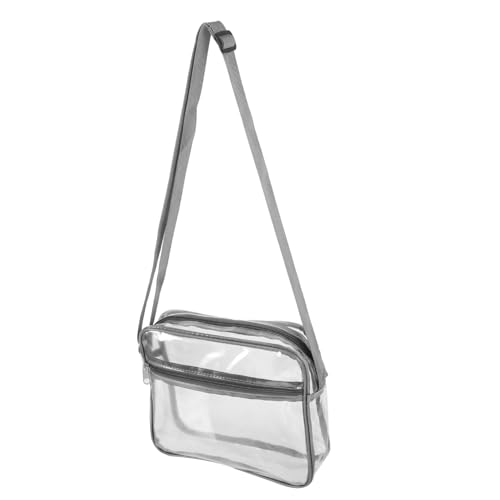 Supvox Transparente Umhängetasche Damen Umhängetasche Tasche Für Reiseutensilien Frau Anwesend Mode-Make-up-Tasche Kleine Durchsichtige Handtasche Alle Fräulein PVC Reisetasche Bilden von Supvox