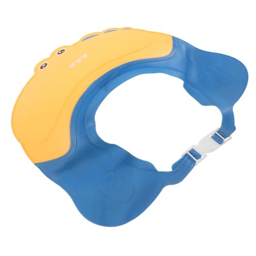 Supvox Verstellbare Duschhaube mit Erweitertem Schirm Wasserdichte Shampoo Kappe aus Flexiblem Weichem Material für Sicheren Haarschutz Beim Baden von Junge Mädchen und Kleinkindern Gelb von Supvox