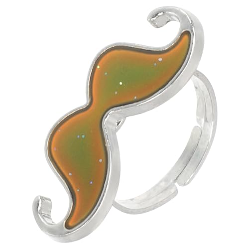 Supvox Verstellbarer Ring für Mädchen und Frauen Farbwechselnder Temperatur Ring aus Langlebiger Zinklegierung Modischer Party Schmuck für Geburtstage und Kostümanlässe von Supvox