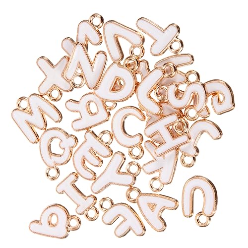 Supvox Zinklegierung Buchstaben Anhänger Teilig Leichte Diy Ohrring und Armband Schmuckanhänger Stabile Weiße Buchstaben für Rucksack und Basteln Zubehör für Schmuckherstellung Supvox Zinklegierung Buchstaben Anhänger Teilig Leichte Diy Ohrring und Armband Schmuckanhänger Stabile Weiße Buchstaben für Rucksack und Basteln Zubehör für Schmuckherstellung von Supvox
