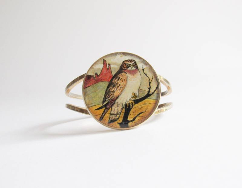 Eule Vintage Armband/Mit Klemmer Cameo Gold Eule Vintage Armband/Mit Klemmer Cameo Gold von SurLhistoire