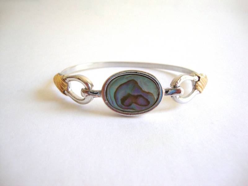Perlmutt Scheibe Vintage Avon Armband Mit Abalone Perlmutt Scheibe Vintage Avon Armband Mit Abalone von SurLhistoire