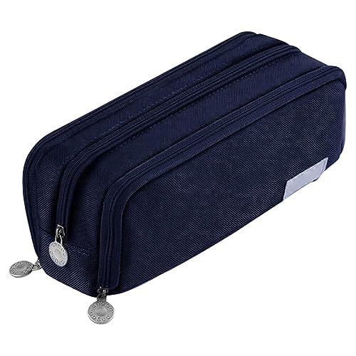 Federmäppchen Mädchen Teenager,Große Kapazität Mäppchen,2 Fächer Pencil Cases,Mäppchen Teenager,Langlebig Federtaschen,Pencil Case Etui Stifte Bleistifttasche für Schule & Büro Blau von Surakey