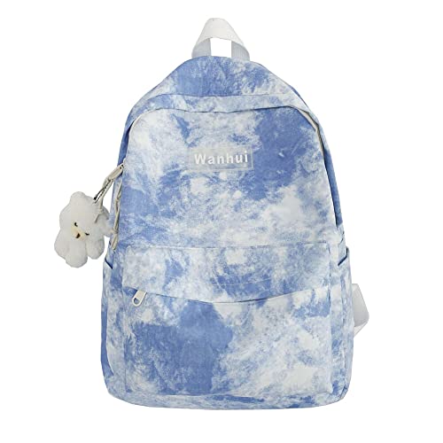 Schulrucksack Teenager Mädchen,Tie-Dye Rucksack Damen Laptop Rucksäcke Frauen Daypack Schulrucksack Tagesrucksack für 15,6 Zoll Notebook, Uni Büro Freizeit Arbeit Schule, 31cm x 12cm x 41 von Surakey