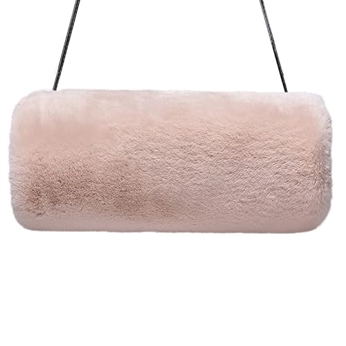 Surakey Handmuff Kunstpelz Muff für Warme Hände,Damen Kunstpelz Hand Muffs, Winter Muff Dicke Plüsch Warme Handwärmer, Arm Hand Muffs Winter, Kunstfell Muff Armwärmer für Männer Mädchen, 35 x 10cm von Surakey