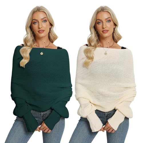 Surakey Strickschal Mit Ärmeln Damen Winter Pulloverschal Wickelpullover Gestrickte Schal mit ärmeln, Multifunktionaler Zopfmusterschal Mode Poncho Schal Cape Schal Stola Einfarbig Wrap Scarf von Surakey