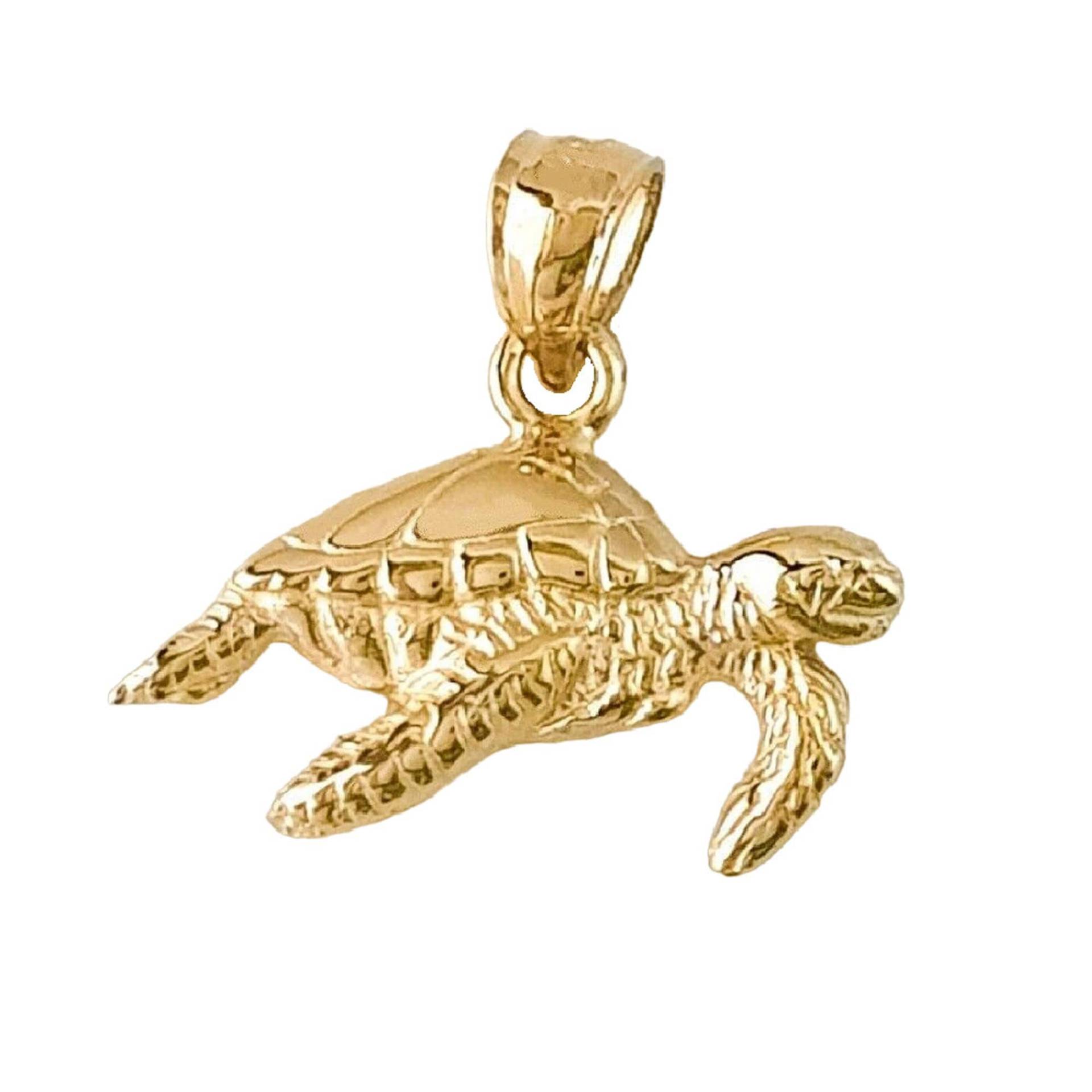 14K Gelbgold Schildkröte Anhänger von SuranoDesign