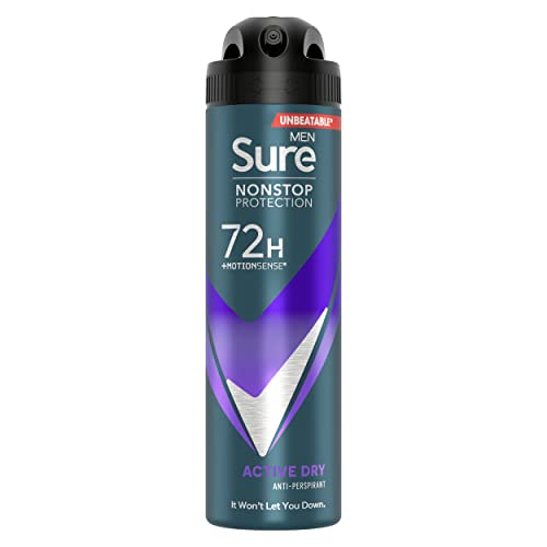 Sure Men Active Dry Nonstop Protection Anti-Transpirant Deodorant Aerosol 150 ml von Sure