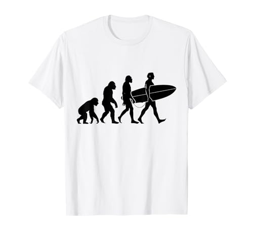 Evolution of Man to Surfing: The Surfer T-Shirt Evolution of Man to Surfing: The Surfer T-Shirt von Surf Culture Funny Evolution