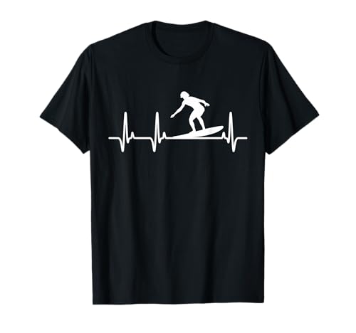Surfing Heartbeat Surfing Lover Surfboard Surfer Herren Grafik T-Shirt Surfing Heartbeat Surfing Lover Surfboard Surfer Herren Grafik T-Shirt von Surf Life Ocean Waves Beach Surfing Vibes Apparel