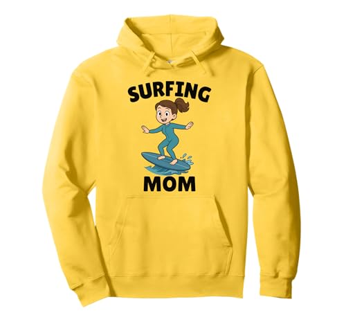 Lustiges Surfen Mutter Surfer Muttertag Geschenk Mama Frauen Mädchen Pullover Hoodie von Surf Mom Summer Ocean Wave Lover Birthday Present