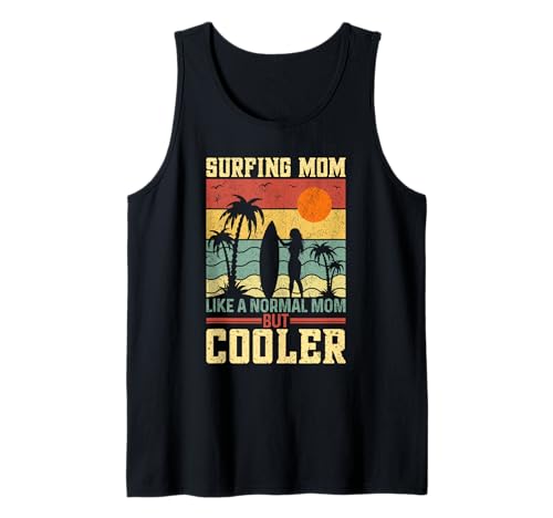 Lustiges Surfen Mutter Surfer Muttertag Geschenk Mama Frauen Mädchen Tank Top von Surf Mom Summer Ocean Wave Lover Birthday Present