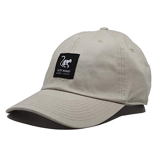 DRESSED IN MUSIC PLAY WITH ME Baseballmütze Classic Surf Monkey® - Dad Cap aus Twill ohne Rahmen, Hellbeige, One size von Surf Monkey
