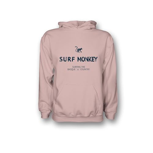 DRESSED IN MUSIC PLAY WITH ME Hoodie Umweltfreundlicher Hoodie für Herren/Damen - Bio-Baumwolle Gots Surf Monkey®, Rosa, M von Surf Monkey