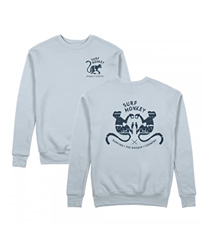 DRESSED IN MUSIC PLAY WITH ME Klassisches Sweatshirt mit Rundhalsausschnitt mit Surf Monkey®, himmelblau, XL von Surf Monkey