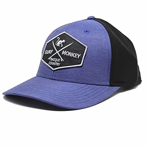 DRESSED IN MUSIC PLAY WITH ME Surf Monkey Cap Trucker Sport Tech Cap Schnelltrocknend, blau, One size von Surf Monkey