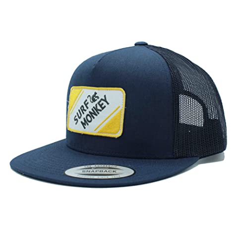 Dressed IN Music Play with ME Full Patch Snapback - Surf Monkey® - Baseballkappe für Herren/Damen, Einheitsgröße, Verstellbarer Hysteres, flaches Visier, blau von Surf Monkey