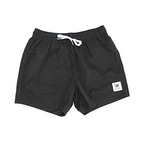 Dressed IN Music Play with ME Quick-Dry Surf Monkey® Volley, Kurze Herren-Badeshorts, Schwarz, 48 von Surf Monkey