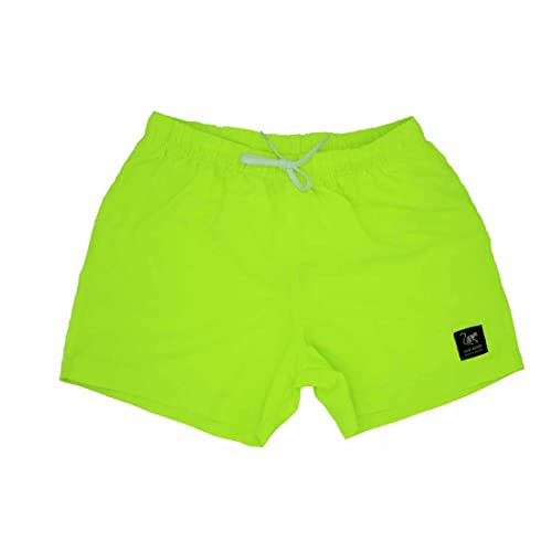 Dressed IN Music Play with ME Quick-Dry Surf Monkey® Volley, Kurze Herren-Badeshorts, gelb, 48 von Surf Monkey