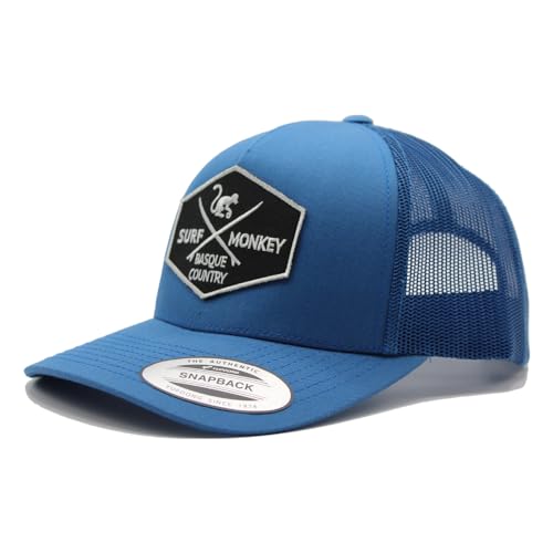 Dressed IN Music Play with ME Typ Trucker Origins Baseball Cap Verstellbar - Surf Monkey® Herren/Damen Caps, Azul Marino Gris, One Size von Surf Monkey