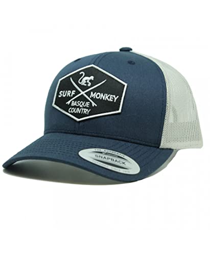 Dressed IN Music Play with ME Typ Trucker Origins Baseball Cap Verstellbar - Surf Monkey® Herren Caps, Blau grau, OneSize von Surf Monkey