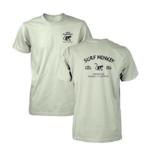 Kurzärmeliges T-Shirt für Herren, Bio-Baumwolle, Rundhalsausschnitt, lindgrün, S Kurzärmeliges T-Shirt für Herren, Bio-Baumwolle, Rundhalsausschnitt, lindgrün, S von Surf Monkey