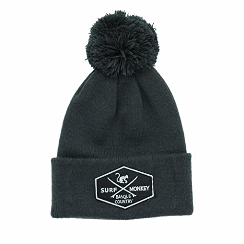 SURF MONKEY Beanie Mütze für Jungen/Mädchen, Einheitsgröße, grau, One size von Surf Monkey