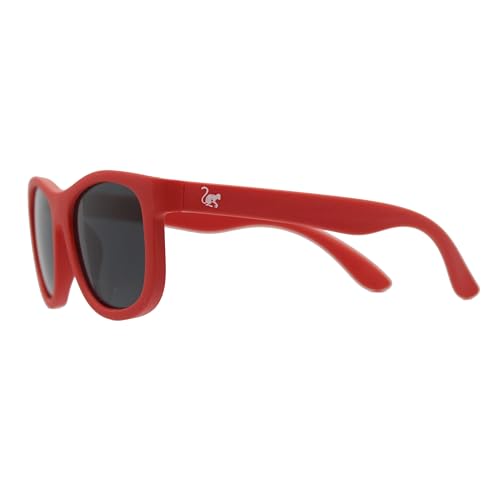 SURF MONKEY POLARISIERTE Sonnenbrille Junge/Mädchen | UV400-Schutz 100% UVA- und UVB-Strahlen sicher | BPA-frei | 3 – 12 Jahre (rot) von Surf Monkey