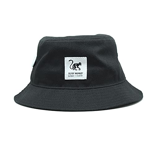 DRESSED IN MUSIC PLAY WITH ME Recycled Bucket Repreve® Fischerhut, Unisex, Erwachsene Surf Monkey®, Schwarz , One size von Surf Monkey
