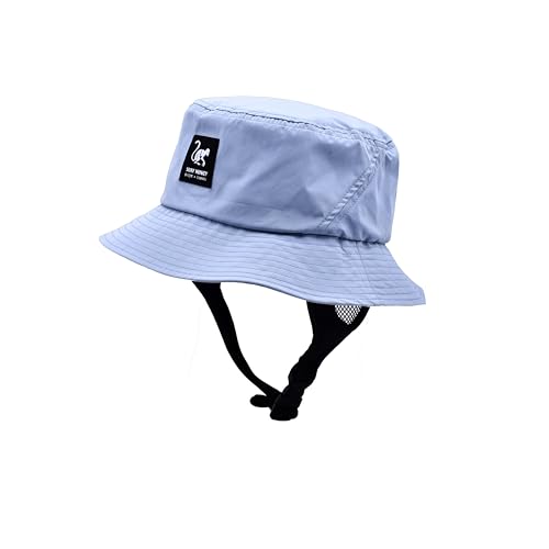 Sonnenhut mit flexiblem Visier - Surfmütze für Herren/Damen (UPF 50+) - Boonie Hat -, blau, One size von SURF MONKEY