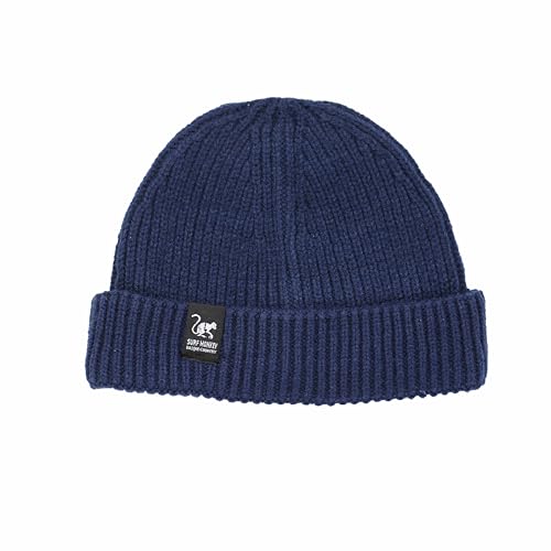 Surf Monkey Recycelte Docker Beanie Herren/Damen - Einheitsgröße - Beanie aus recyceltem Polyester - Wear&Care, blau, One size von Surf Monkey