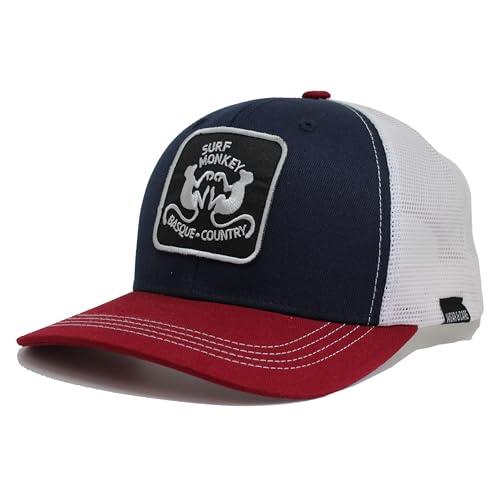 Surf Monkey Recycelte Trucker-Kappe, Einheitsgröße, 6P-Design, Cardina/Weiß, One size Surf Monkey Recycelte Trucker-Kappe, Einheitsgröße, 6P-Design, Cardina/Weiß, One size von Surf Monkey