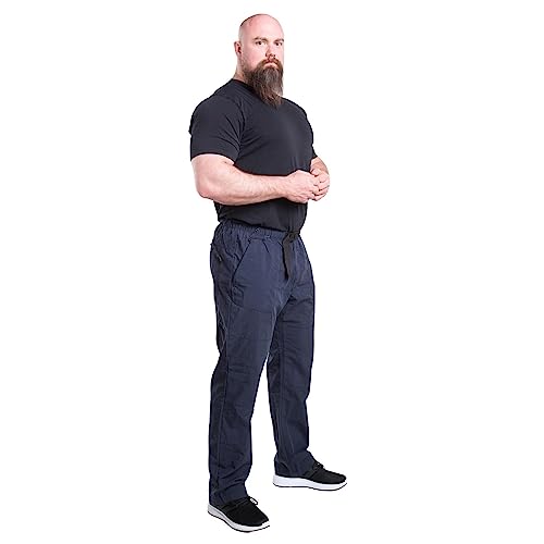 Surf Paradise Herren Funktionshose in blau I Kurze Funktionshose Herren aus 60% Baumwolle & 40% Nylon I Leichte Sommerhose mit Taschen I Atmungsaktive Kurze Hose für Herren von Surf Paradise