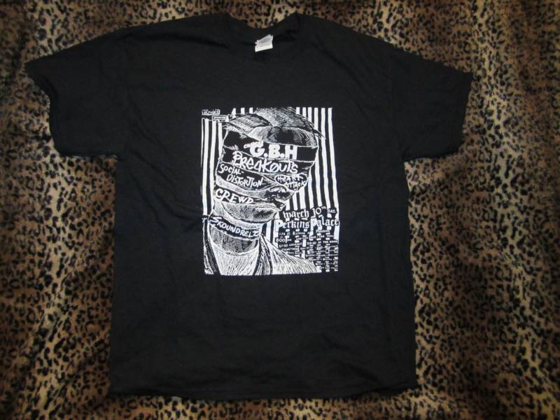 Gbh Vintage 1980Er Punk Rock Flyer T-Shirt Gbh Vintage 1980Er Punk Rock Flyer T-Shirt von SurfandDestroy
