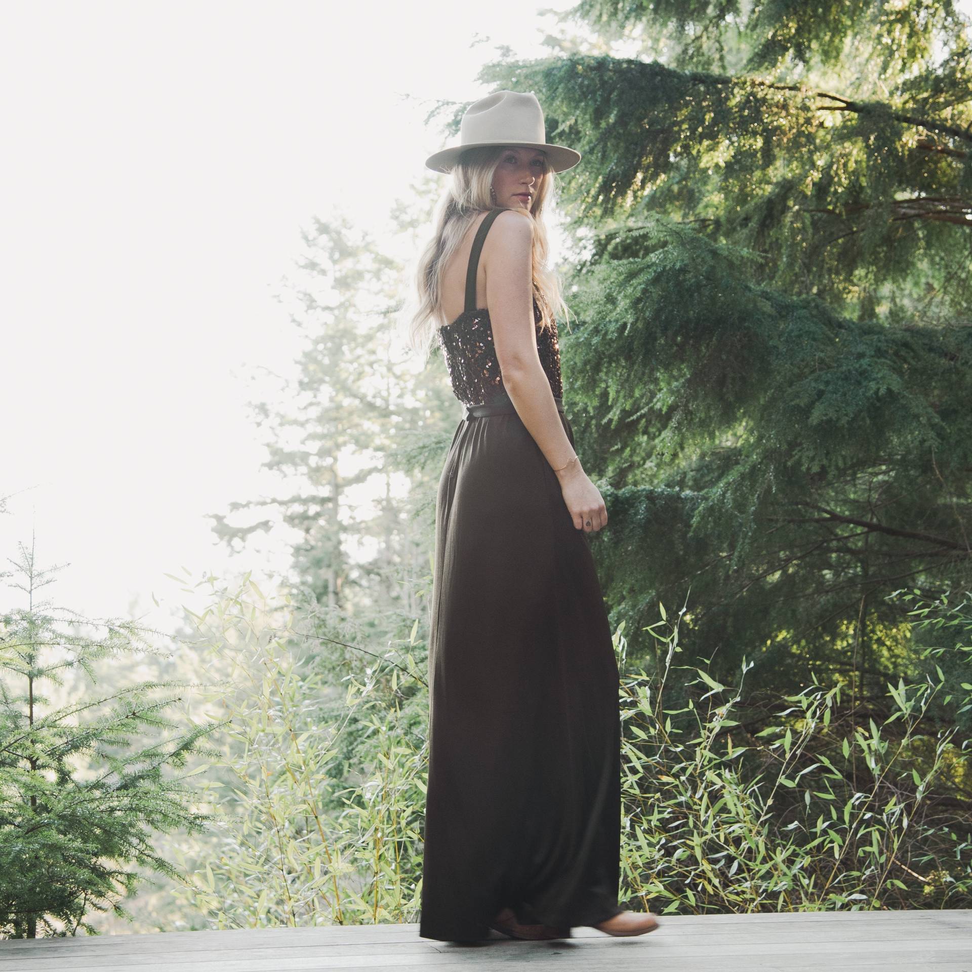 70Er Vintage Joy Stevens Pailletten Abendkleid | Jahre Studio 54 Disco Maxi-Kleid von SurfandtheCity