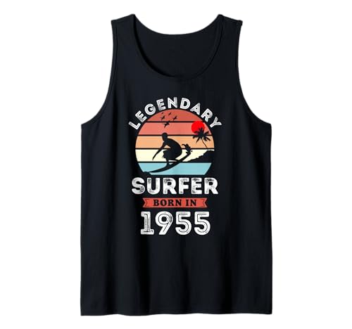 Legendary Surfer Born in 1955, 70th Birthday Men Tank Top Legendary Surfer Born in 1955, 70th Birthday Men Tank Top von Surfer 1955 Legends Gifts for Mens 70th Bday