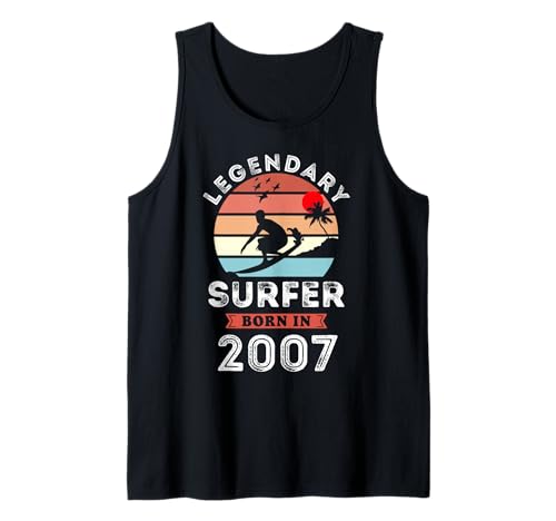 Legendary Surfer Born in 2007, 18th Birthday Men Tank Top Legendary Surfer Born in 2007, 18th Birthday Men Tank Top von Surfer 2007 Legends Gifts for Mens 18th Bday