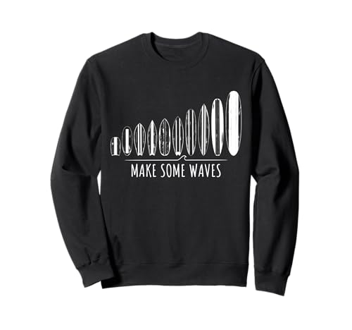 Make Some Waves Surfer Surfbrett Wave Surfing Boy Girl Surf Sweatshirt Make Some Waves Surfer Surfbrett Wave Surfing Boy Girl Surf Sweatshirt von Surfer Outfit Für Sommer Surfen SUP Wellenreiten