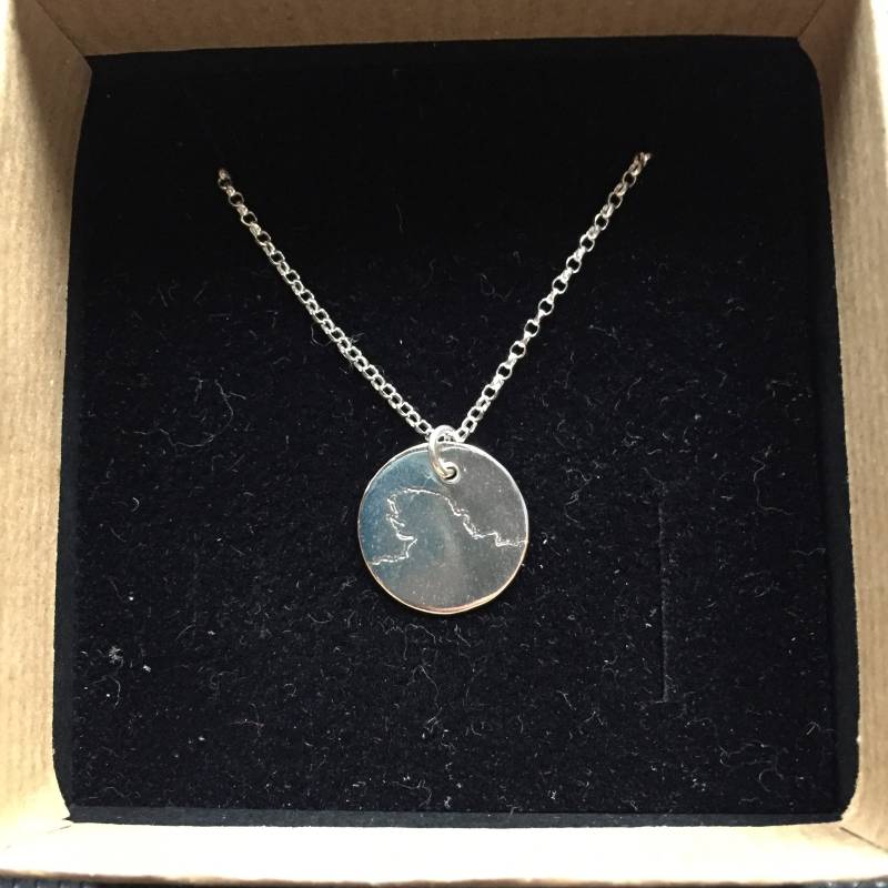 Carreg Bica Llangrannog Sterling Silber Anhänger Halskette An Einer 18 "Erbskette Carreg Bica Llangrannog Sterling Silber Anhänger Halskette An Einer 18 "Erbskette von SurfergrlCymru