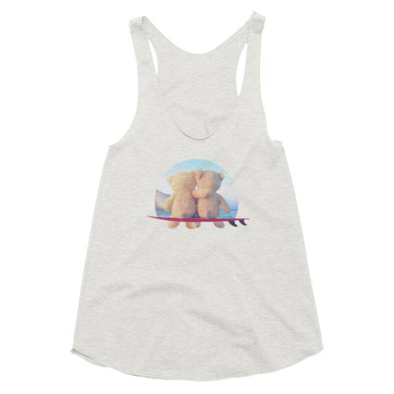 Teddybär Surfer Kuscheln Auf Surfbrett - Damen Tri-Blend Racerback Tank Teddybär Surfer Kuscheln Auf Surfbrett - Damen Tri-Blend Racerback Tank von Surfersandyogis