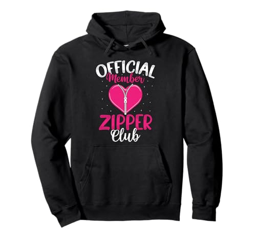Zipper Club Offizielles Mitglied Open Heart Chirurgie Männer Frauen Pullover Hoodie von Surgery Survivor Open Heart Surgery Apparel Co.