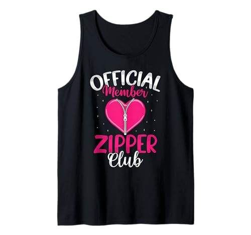 Zipper Club Offizielles Mitglied Open Heart Chirurgie Männer Frauen Tank Top von Surgery Survivor Open Heart Surgery Apparel Co.