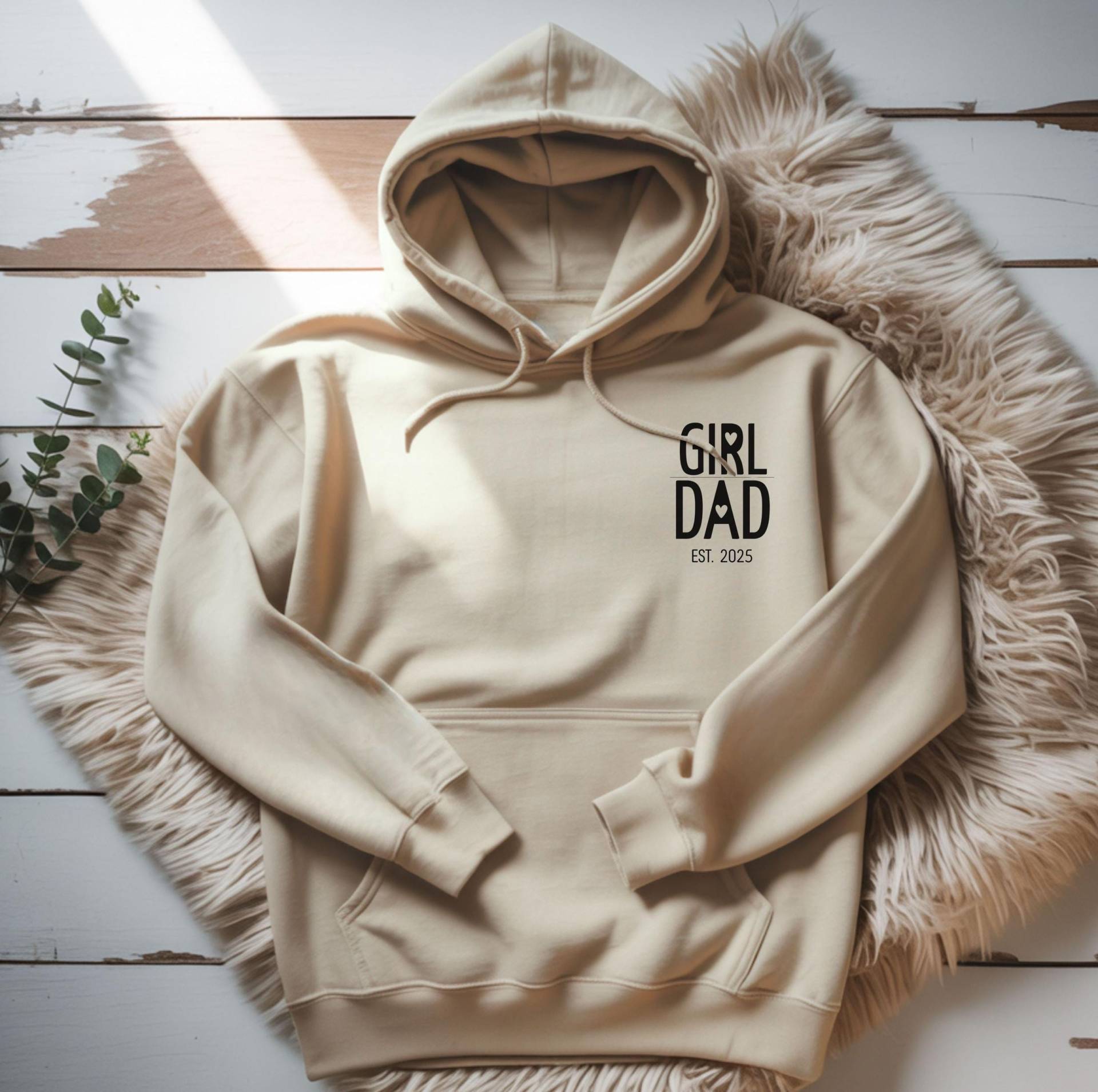 Papa Hoodie Personalisiert, Girl Dad Hoodie, Pullover, Geschenk Für Papa, Mädchen Sweatshirt, Personalisierter von SuriDesignsShop