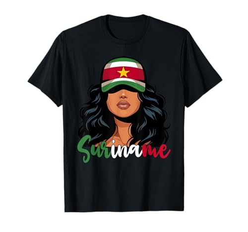 Surinamesische Mädchen Suriname-Flagge Stolze Suriname-Frauen T-Shirt Surinamesische Mädchen Suriname-Flagge Stolze Suriname-Frauen T-Shirt von Suriname for Girls and Women Surinamese Outfit